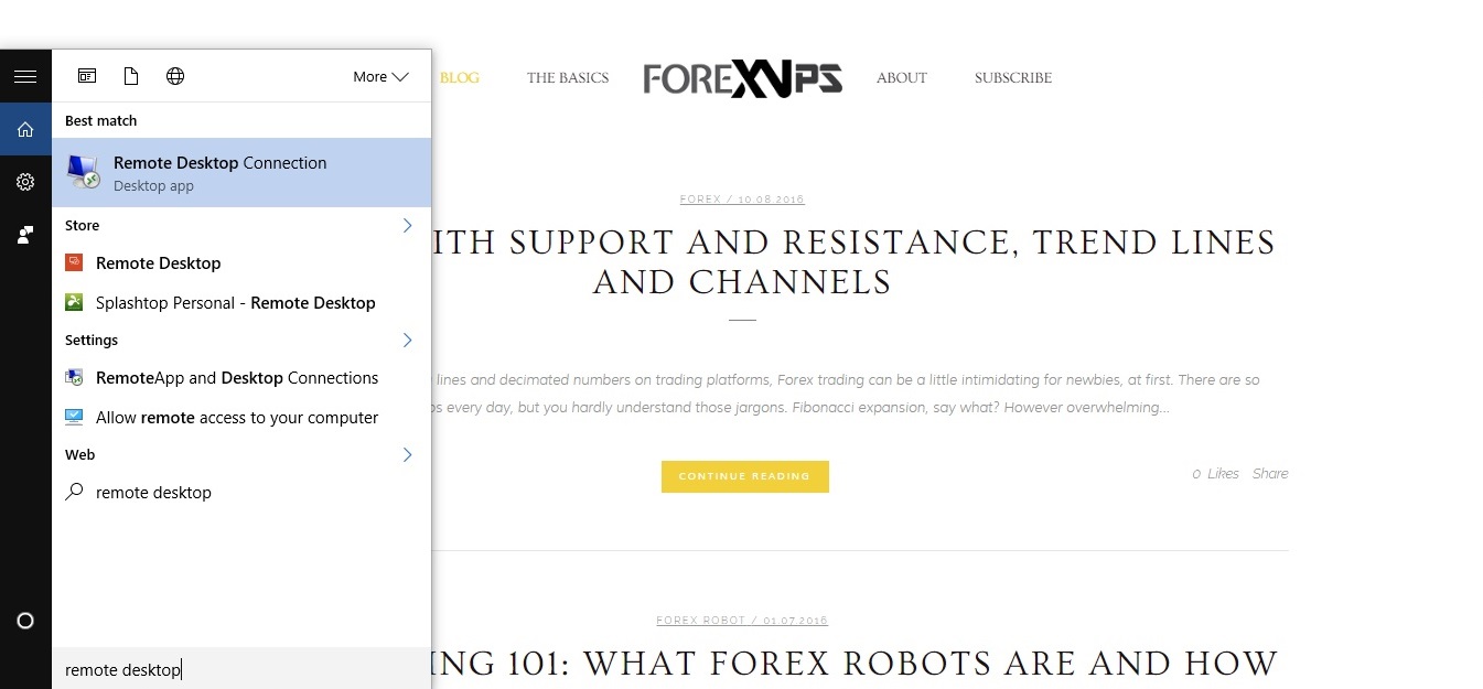 How to setup vps for forex